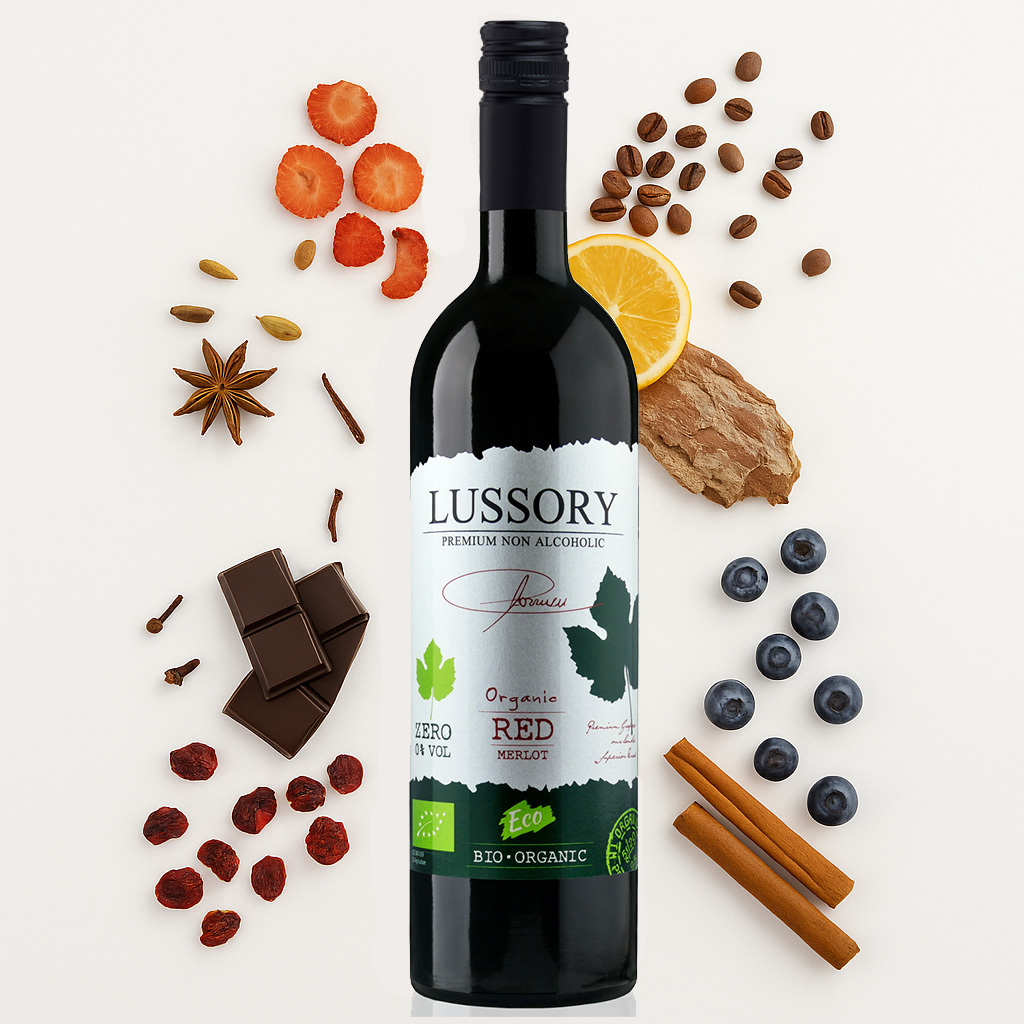 Lussory Non-Alcoholic Wine Bottles